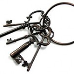 Photo of old fashioned keys