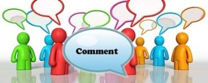 Image of a person making a comment